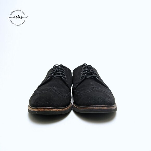 Cole Haan Franklin Suede Lace Up Wingtip Derby Shoes‎ Black Men Size 13 main image 12